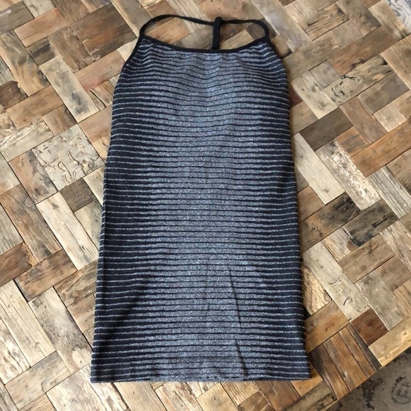 Fabletics Mandy Seamless Gray Black Striped Tank. Size XS - Picture 6 of 13